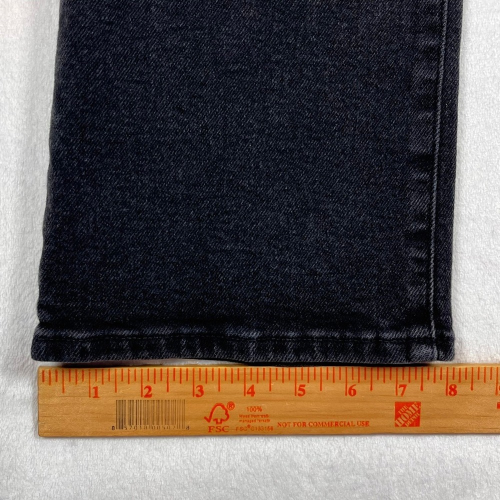 Madewell Cali Demi-Boot Jeans Womens 29 Black High Rise Cropped Flare Denim - Picture 14 of 14
